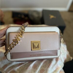 Michael Kors Blush and Ivory Crossbody Bag